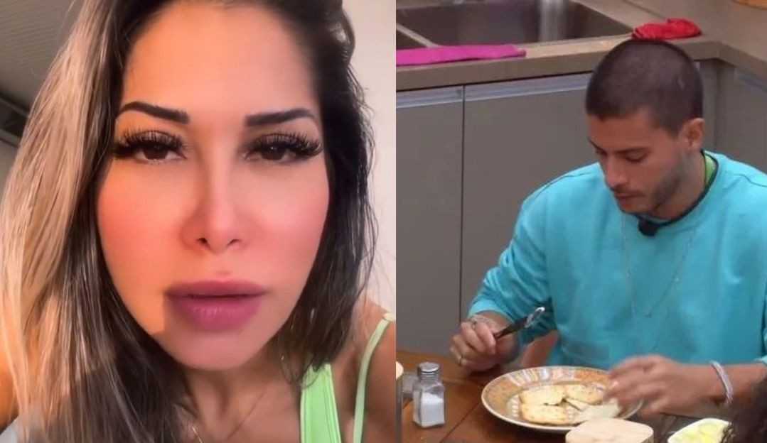 Maíra Cardi se irrita após ver Arthur Aguiar comendo pão no BBB Lorena Bueri