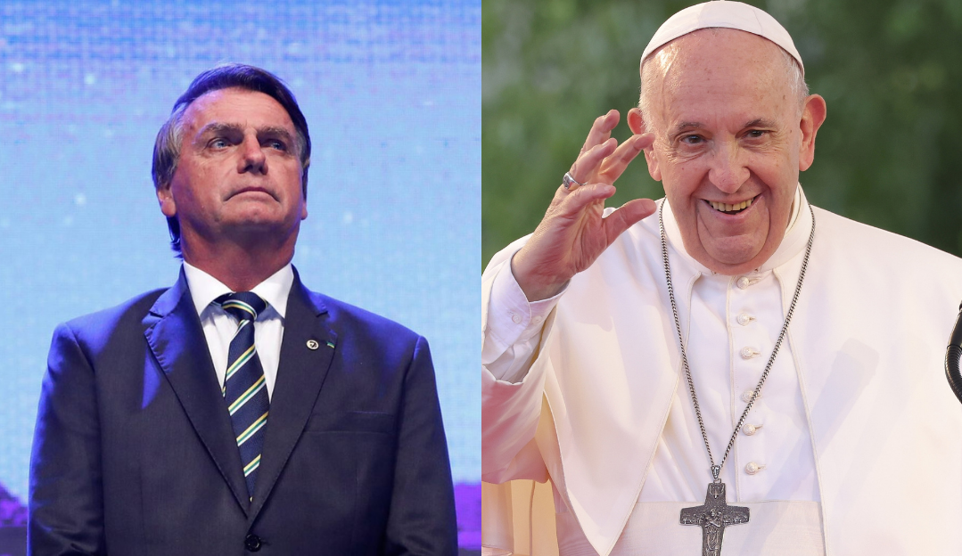 Papa Francisco envia condolências a Bolsonaro pela morte de sua mãe