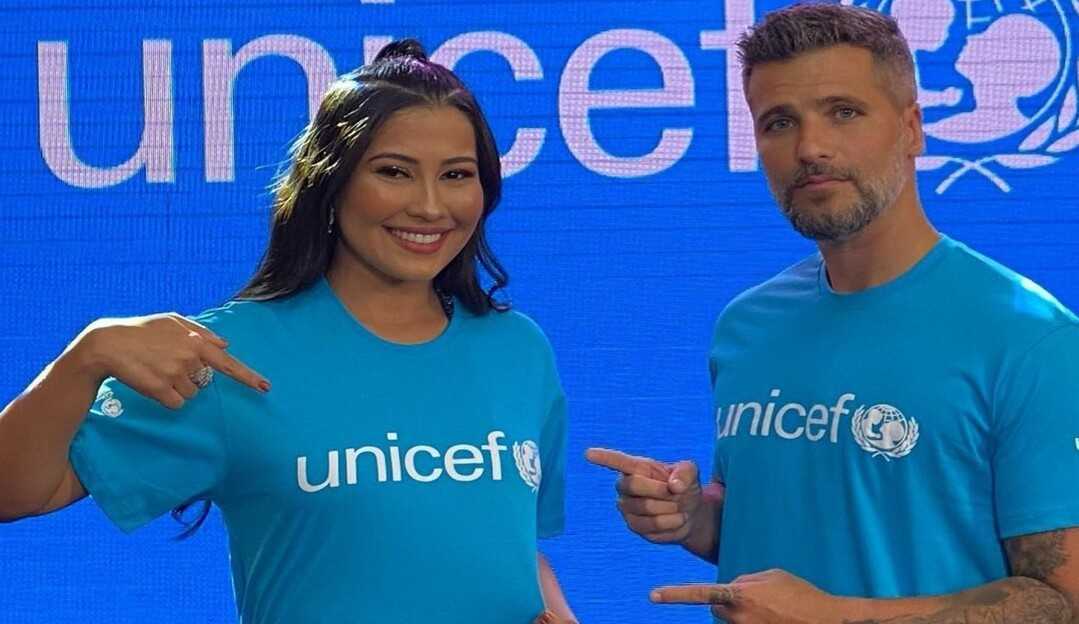 Thaynara OG e Bruno Gagliasso são os novos embaixadores da Unicef
