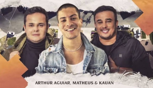 Arthur Aguiar ganha surpresa da dupla Matheus e Kauan