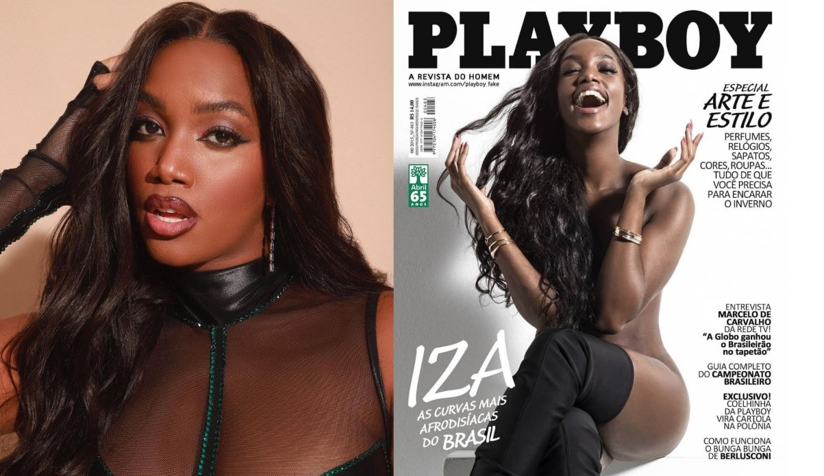 Iza aparece em capa fake da Playboy por montagem de artista Lorena Bueri