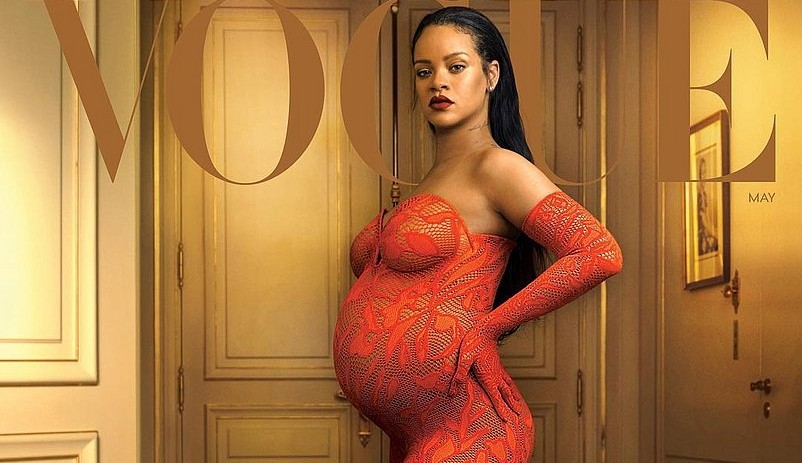 Rihanna afirma ter sido pega de surpresa por gravidez: “Não foi planejada.” Lorena Bueri