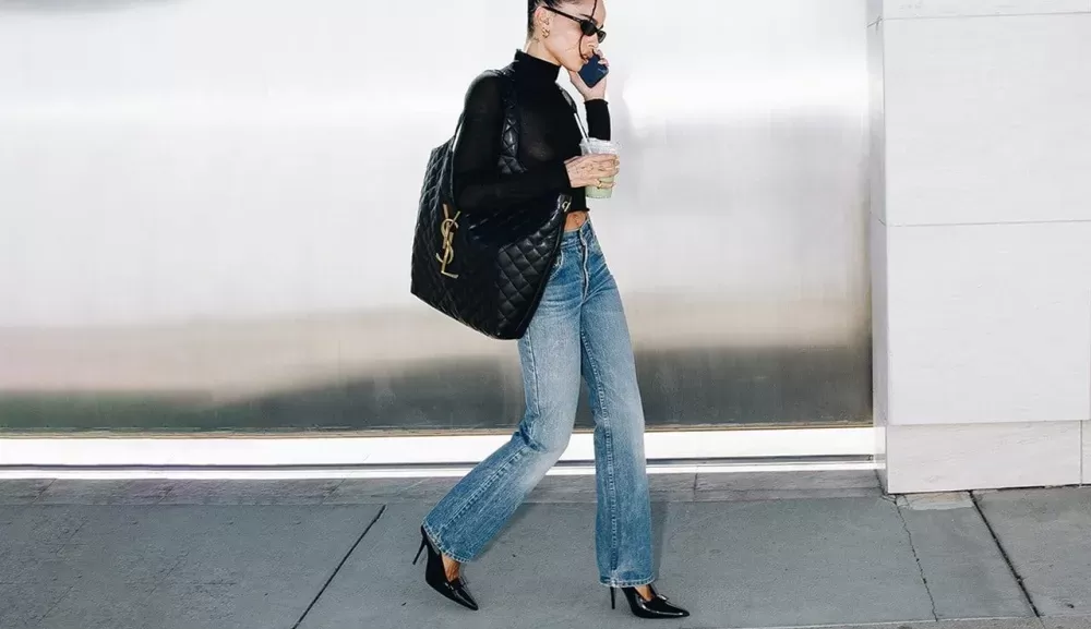 Zoë Kravitz é a primeira celebridade a usar a nova bolsa da Saint Laurent