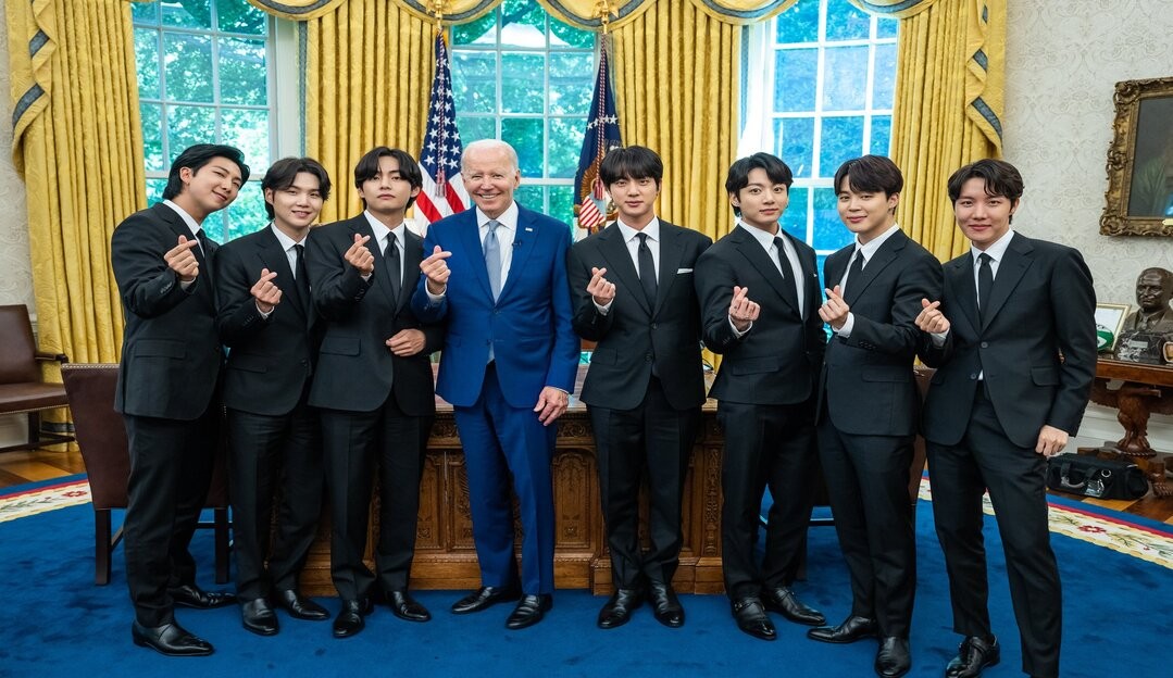 BTS e presidente dos Estados Unidos se encontram 