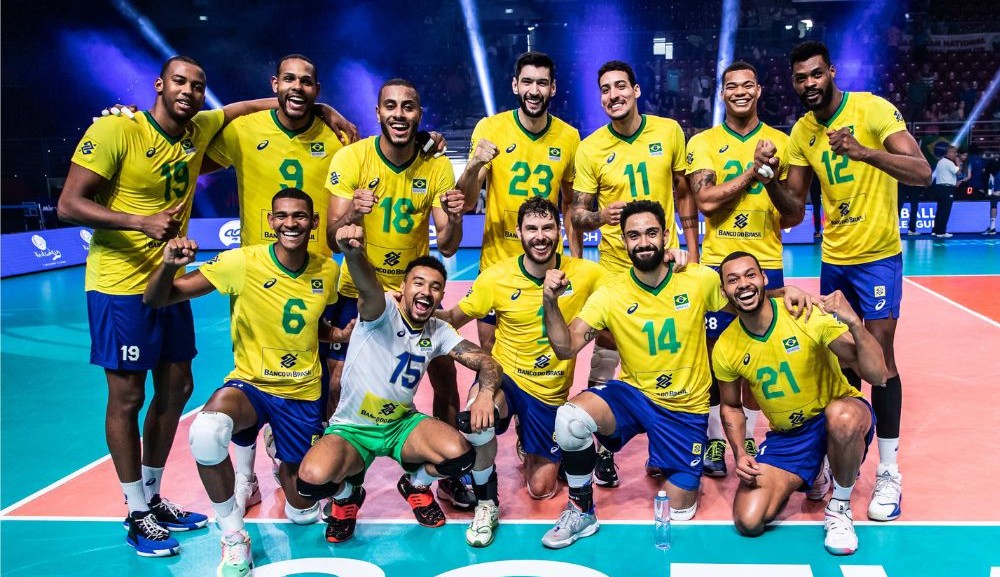 Brasil vence Irã e se recupera na Liga das Nações de vôlei