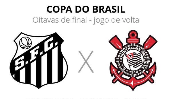 Em desvantagem, Santos entra em campo com a missão impossível de vencer o Corinthians na Copa do Brasil