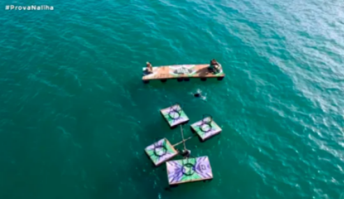 Prova no 'Ilha Record' coloca competidores em alto-mar