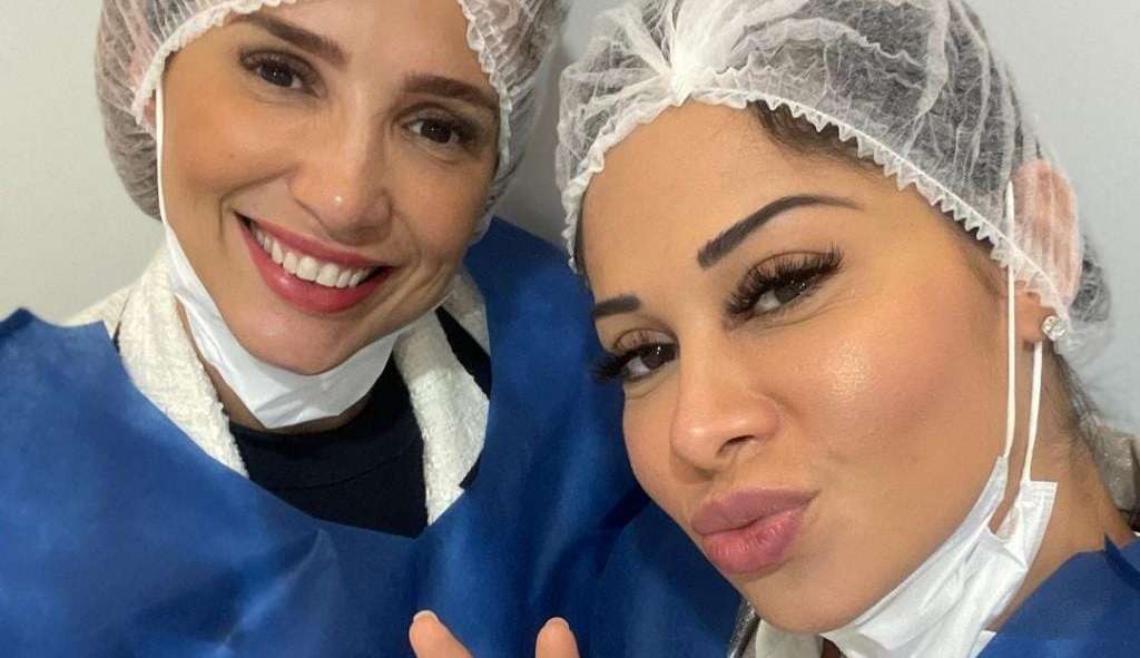  Maíra Cardi passa por cirurgia nos olhos com a melhor amiga  Lorena Bueri