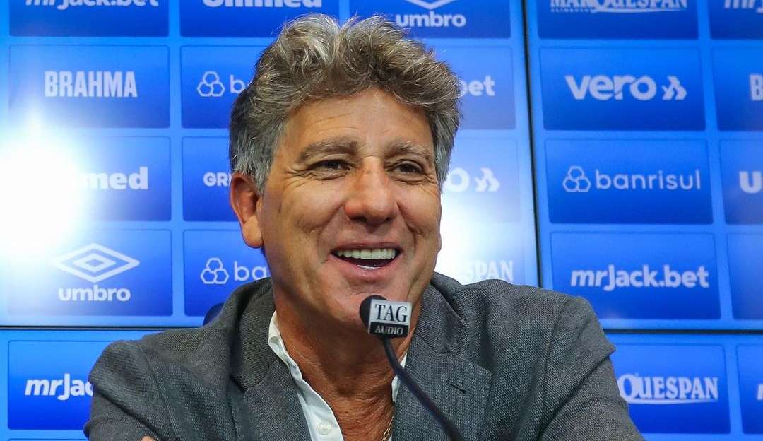 Em retorno ao Grêmio, Renato Portaluppi pede apoio da torcida para voltar à elite do futebol brasileiro  Lorena Bueri