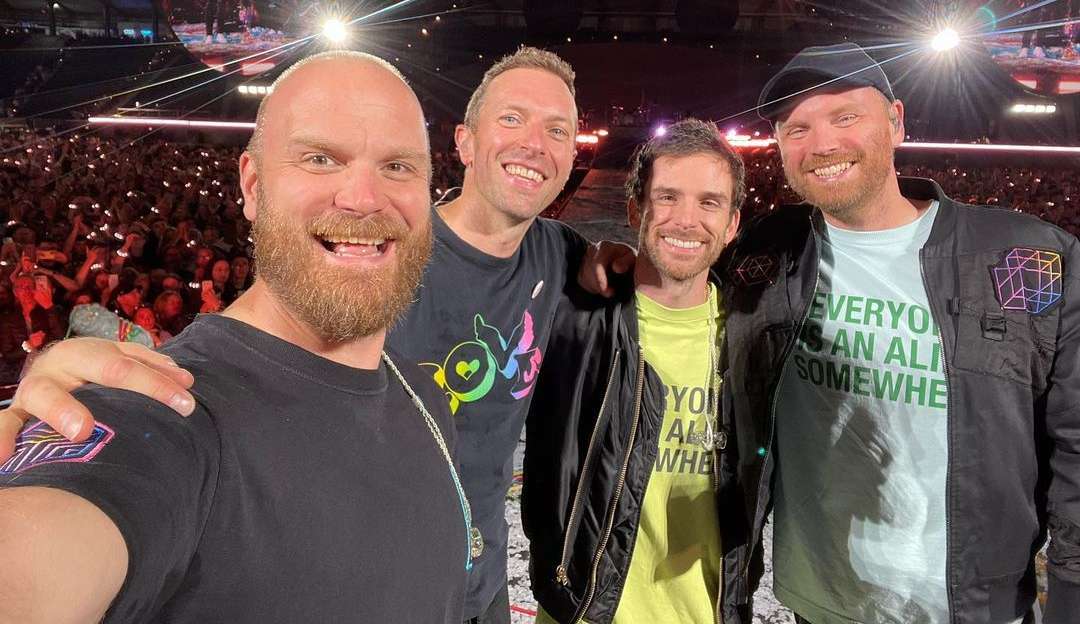 Show da banda Coldplay faz sucesso entre os famosos