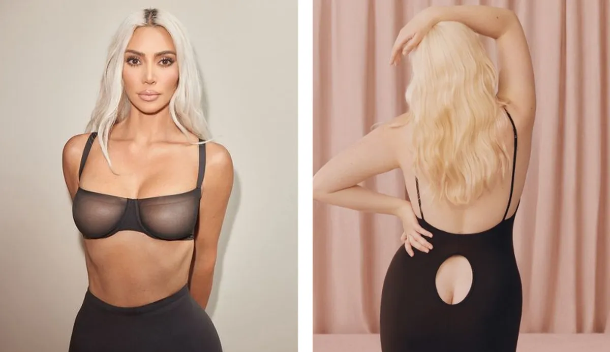 Kim Kardashian divide fãs ao lançar modelito com 'cofrinho' à mostra