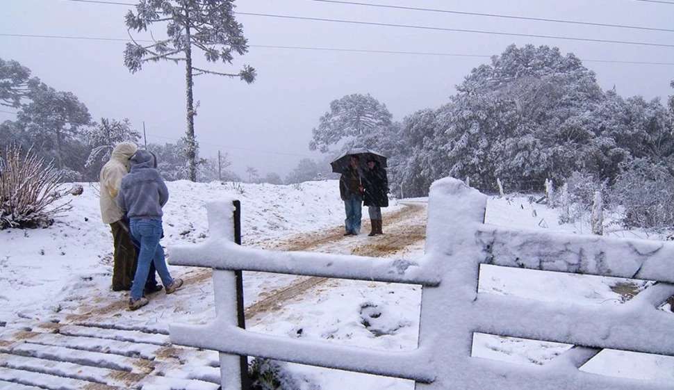 Neve atinge Santa Catarina pela primeira vez em novembro