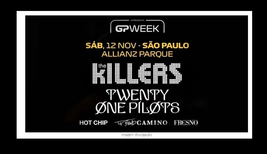 Festival GP Week: Twenty One Pilots e The Killers  fazem verdadeiros espetáculos no Allianz Parque Lorena Bueri