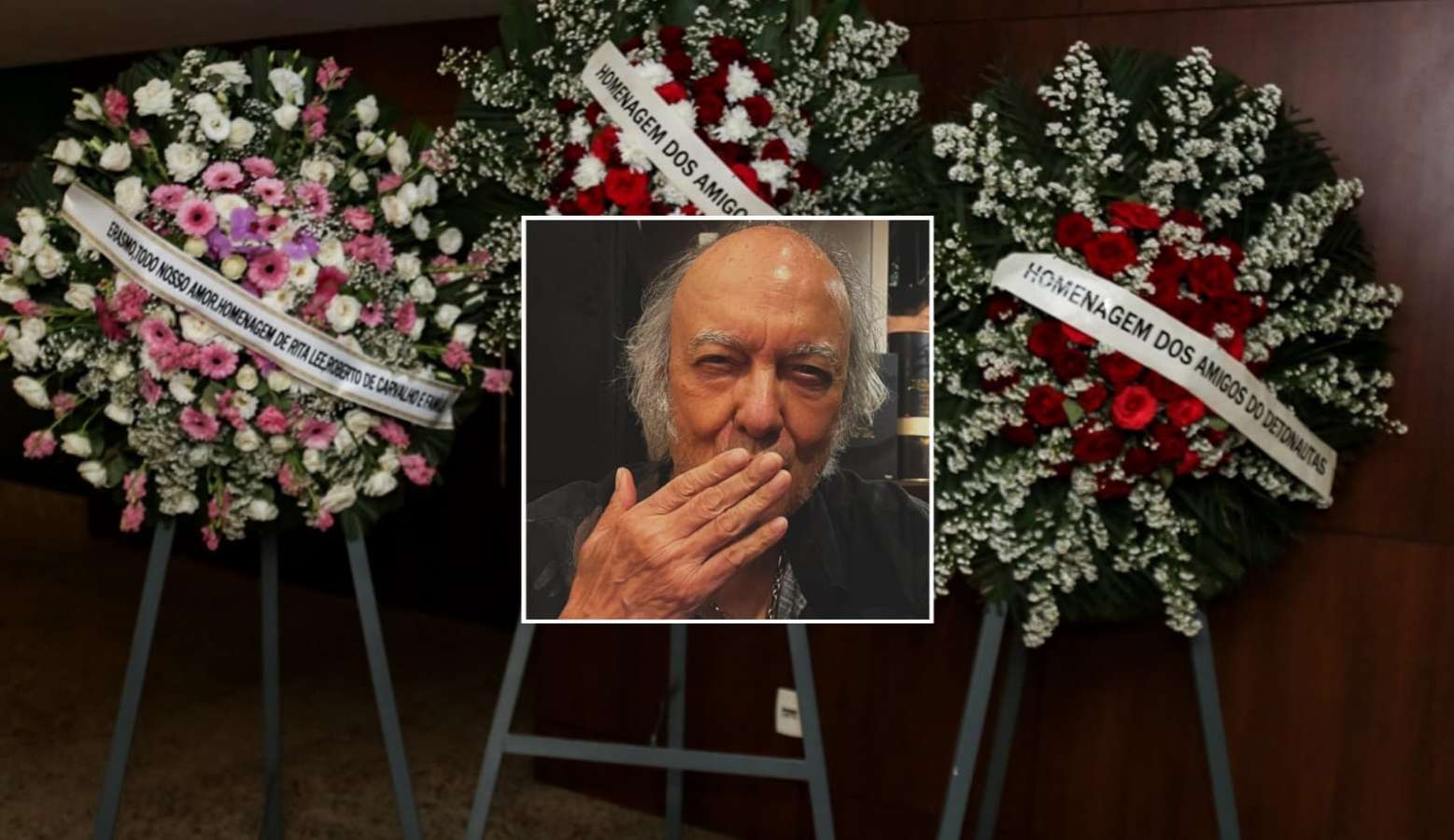  Familiares e amigos se despedem de Erasmo Carlos em funeral Lorena Bueri