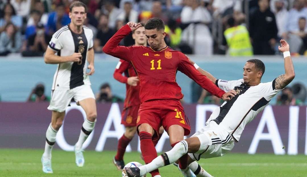 Espanha e Alemanha ficam no empate em jogo movimentado