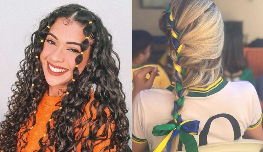 3 penteados fáceis para curtir o jogo do Brasil na Copa Lorena Bueri