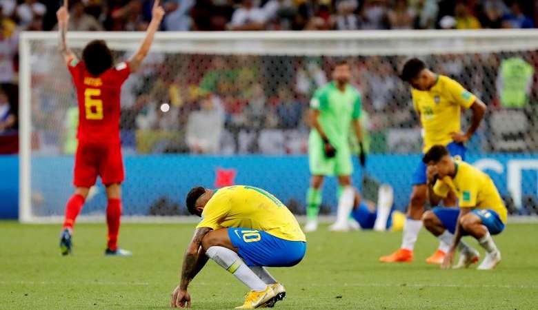 Brasil foi eliminado para uma seleção europeia nas últimas quatro