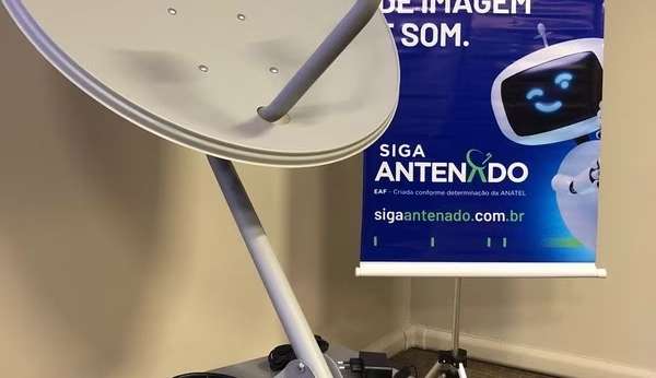 Kit gratuito de antena parabólica é distribuído em Juiz de Fora