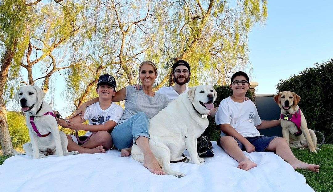 Céline Dion conta com o apoio dos três filhos após ser diagnosticada com doença rara