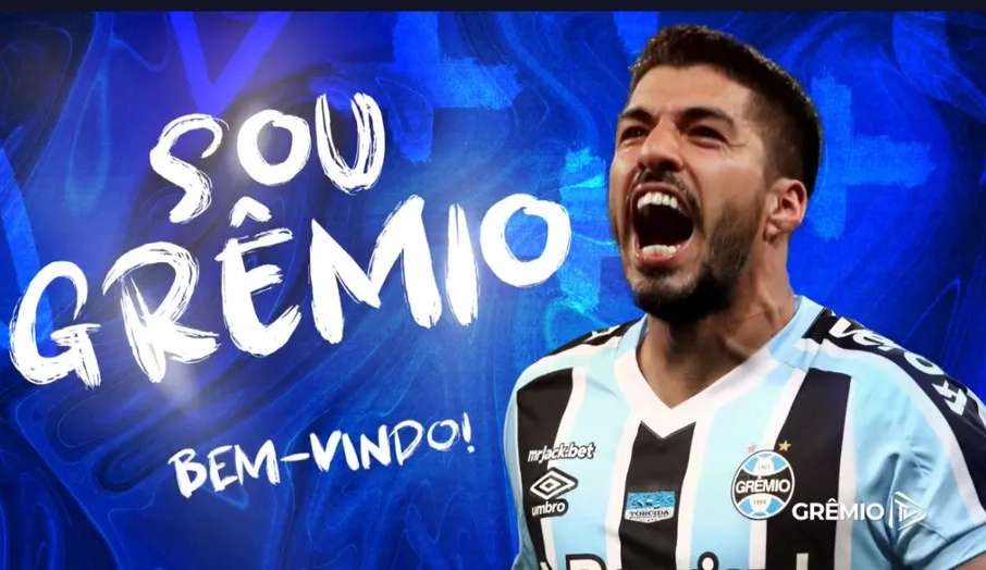 Luis Suárez jogador do Grêmio jogará por duas temporadas no Brasil