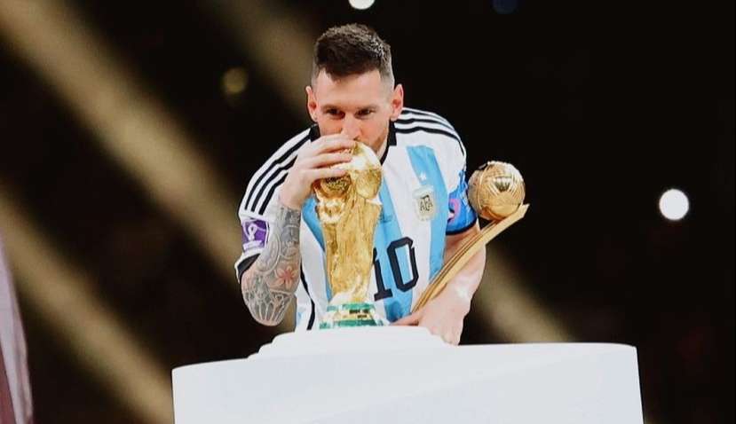 Messi se emociona ao relembrar título da Copa do Mundo Lorena Bueri