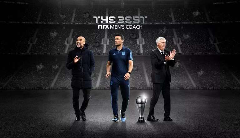 Carlo Ancelotti, Pep Guardiola e Lionel Scaloni são finalistas do prêmio Fifa The Best