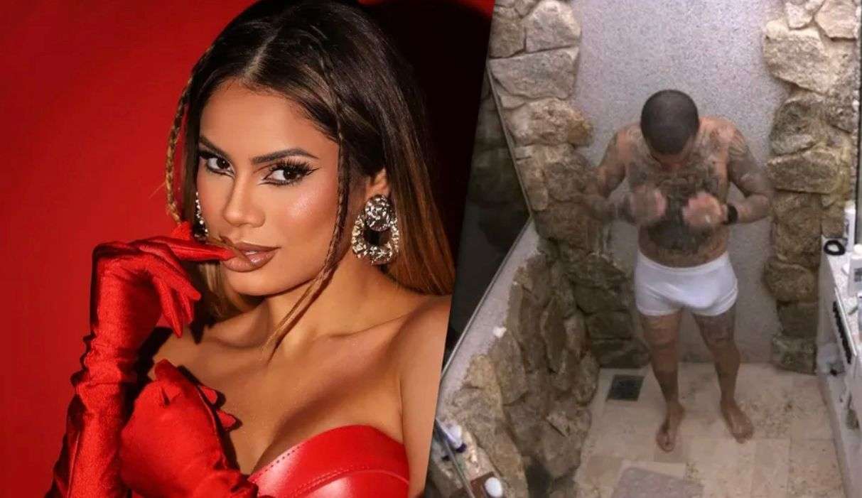 BBB 23: MC Guimê toma banho de cueca branca de novo  Lorena Bueri