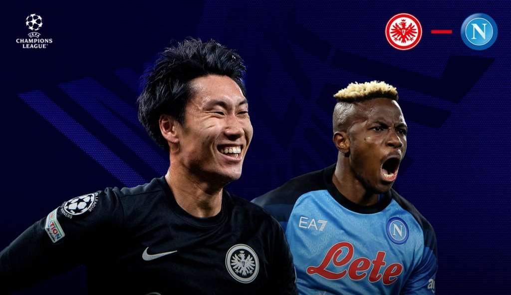 Sensação da Europa, Napoli visita o Eintracht Frankfurt pelas oitavas da Champions