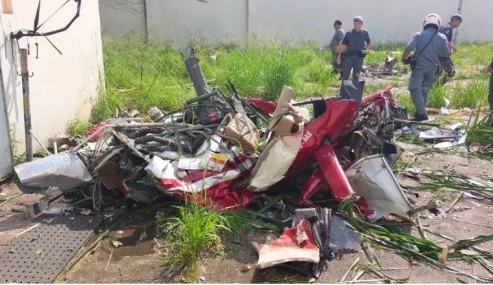 Acidente envolvendo um helicóptero deixa quatro pessoas mortas em SP