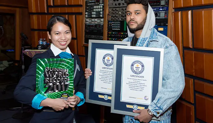 The Weeknd entra para o livro dos recordes como artista mais popular do mundo Lorena Bueri