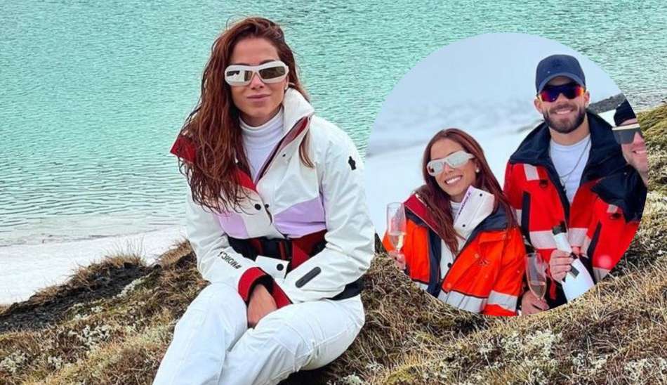 Anitta e Pipo Marques tiram fotos juntos na Islândia