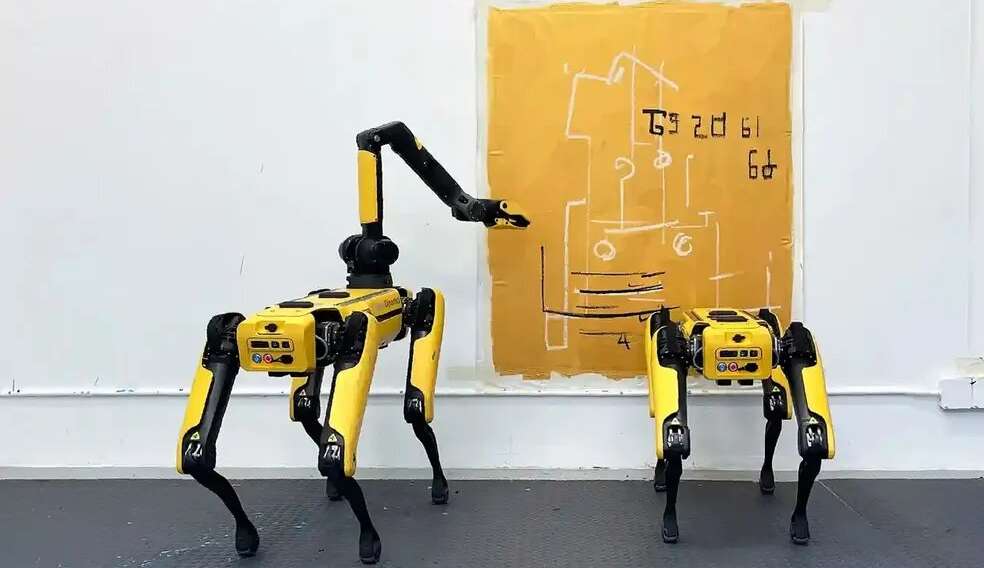 Cães robôs vão participar de exposição artística  Lorena Bueri