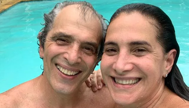 Vivendo casamento à distância, Totia Meireles celebra 32 anos de união