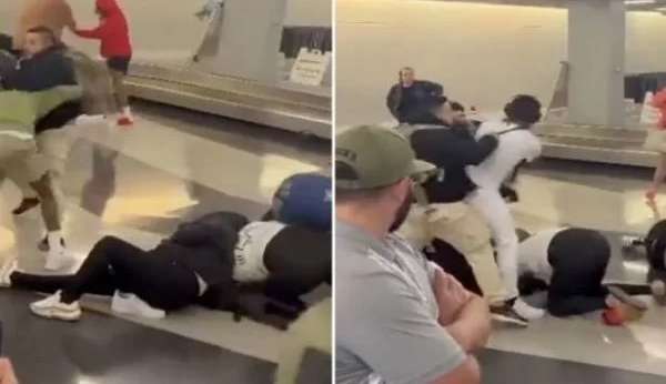 Duas pessoas são presas após briga generalizada em aeroporto dos EUA Lorena Bueri