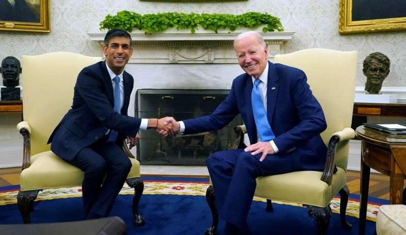 Joe Biden e Rish Sunak assinam novo acordo em relação à energia limpa e IA Lorena Bueri