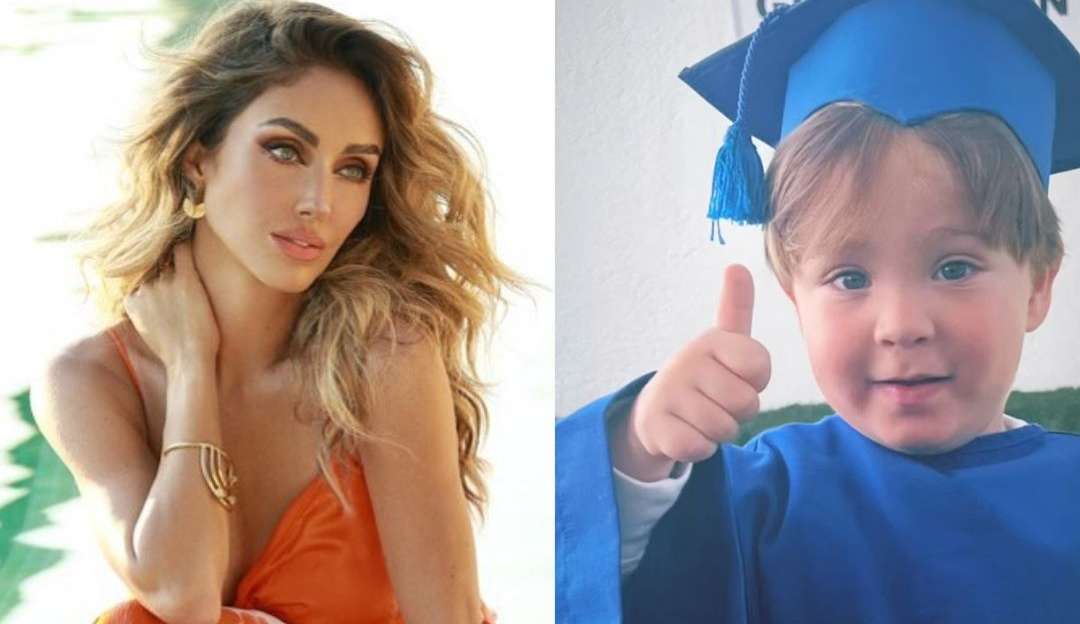 Anahí compartilha primeira formatura de seu filho Emiliano Lorena Bueri
