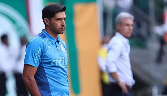 Abel Ferreira não cumprimenta Luís Castro após derrota do Palmeiras para o Botafogo Lorena Bueri