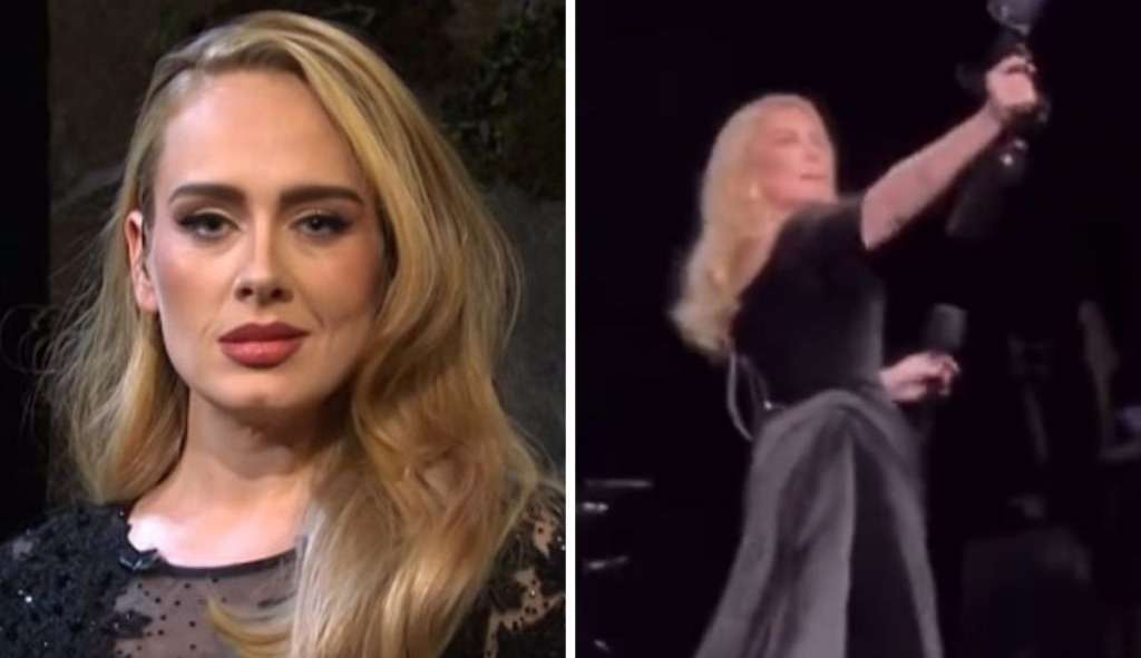 Adele ameaça fãs para que não seja atingida por nenhum objeto durante sua apresentação  Lorena Bueri