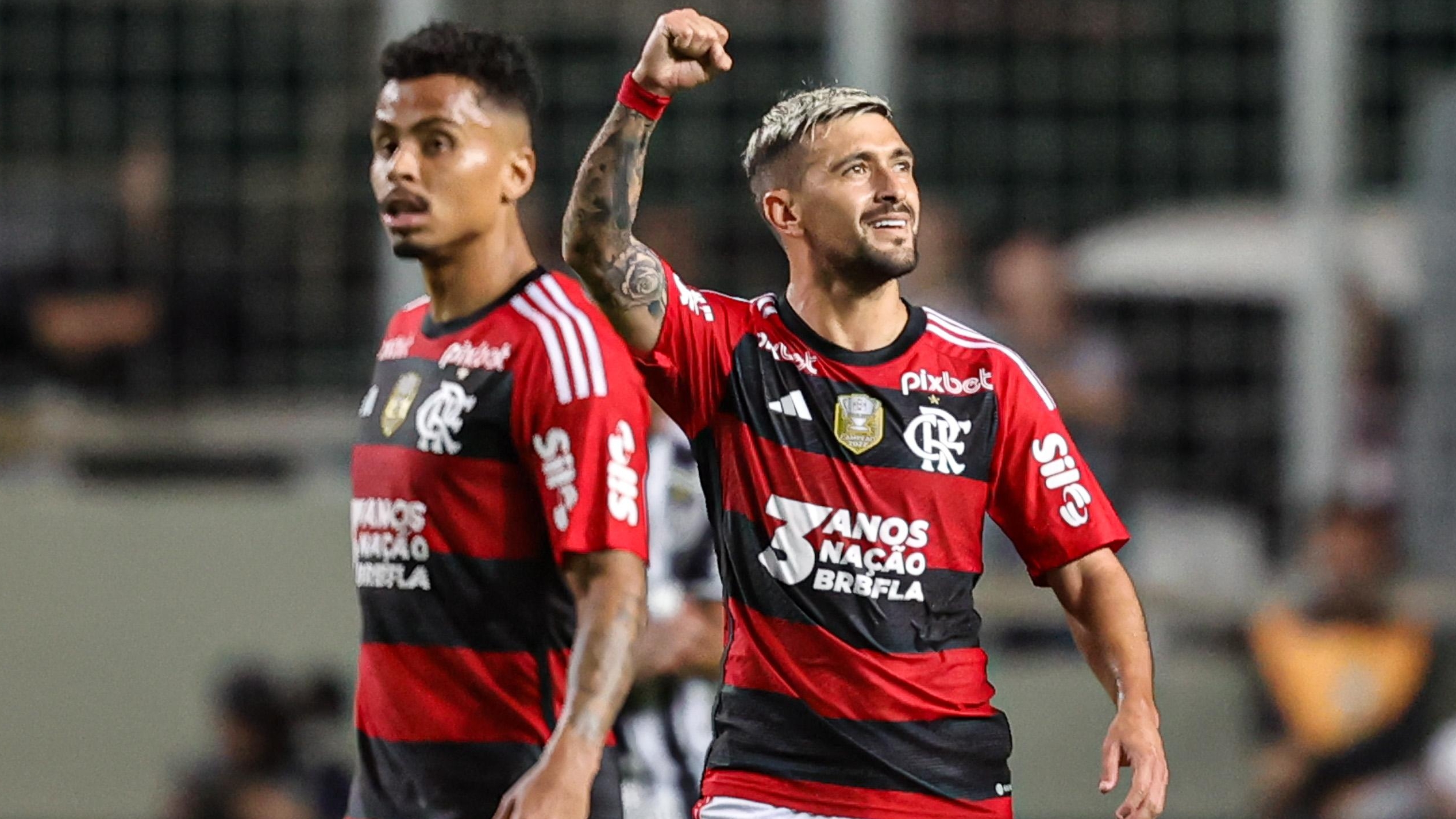 Com show de Arrascaeta, Flamengo vira para cima do Galo no Independência Lorena Bueri