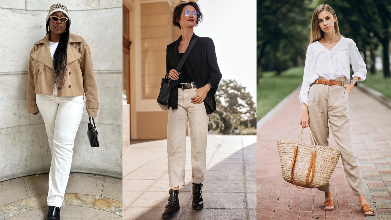 Calça branca ou bege: dicas para montar looks modernos e sofisticados Lorena Bueri