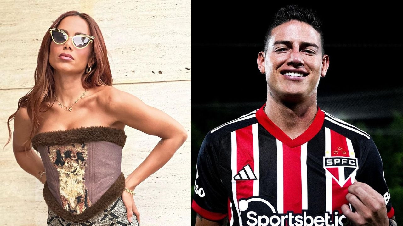 Em São Paulo, Anitta janta secretamente com ex-affair James Rodríguez Lorena Bueri