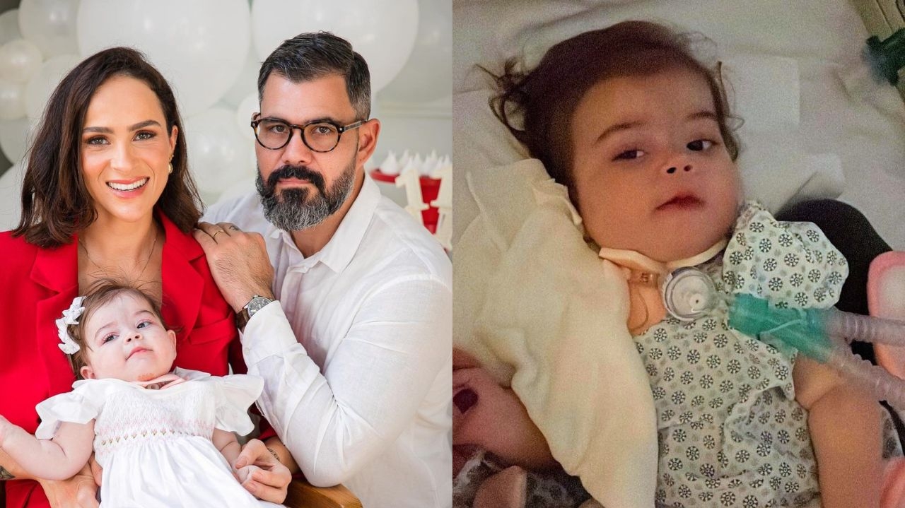 Internada, filha caçula de Juliano Cazarré passa por nova cirurgia Lorena Bueri