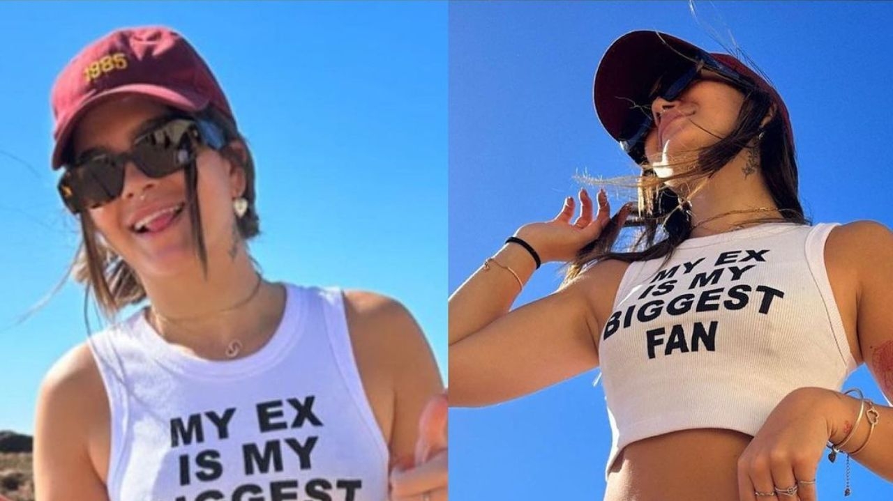 Mel Maia causa polêmica com suposta indireta para ex em camiseta Lorena Bueri