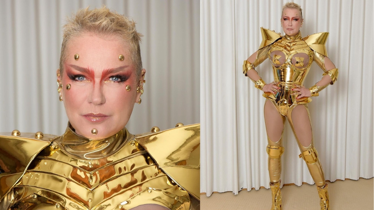 Xuxa Meneghel surpreende com figurino futurista no baile de halloween da  Sephora