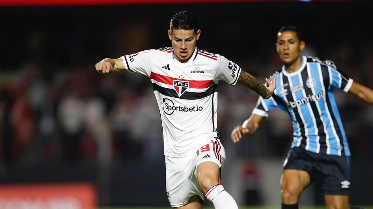 James Rodríguez brilha contra o Grêmio e vê evolução desde que chegou ao São Paulo Lorena Bueri