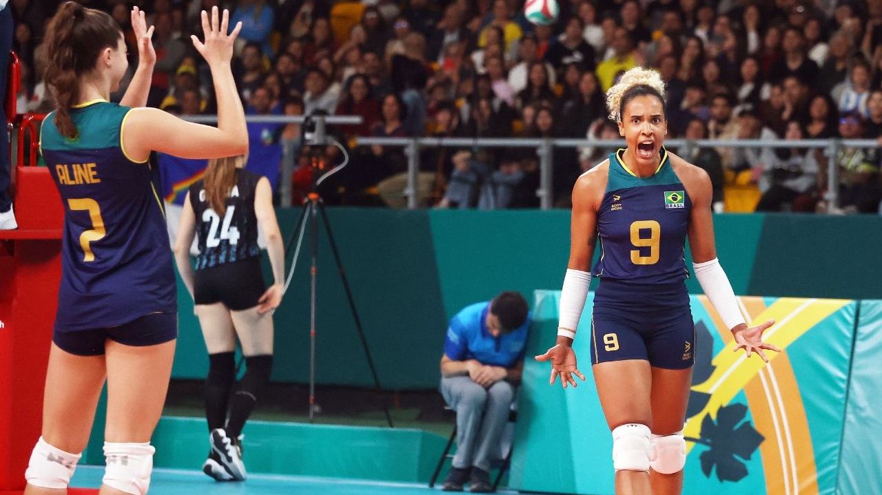 Brasil vence Porto Rico e está na semifinal feminina de vôlei no Pan 2023 Lorena Bueri
