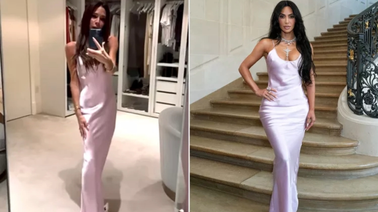 Victoria Beckham posta selfie com vestido feito para Kim Kardashian Lorena Bueri