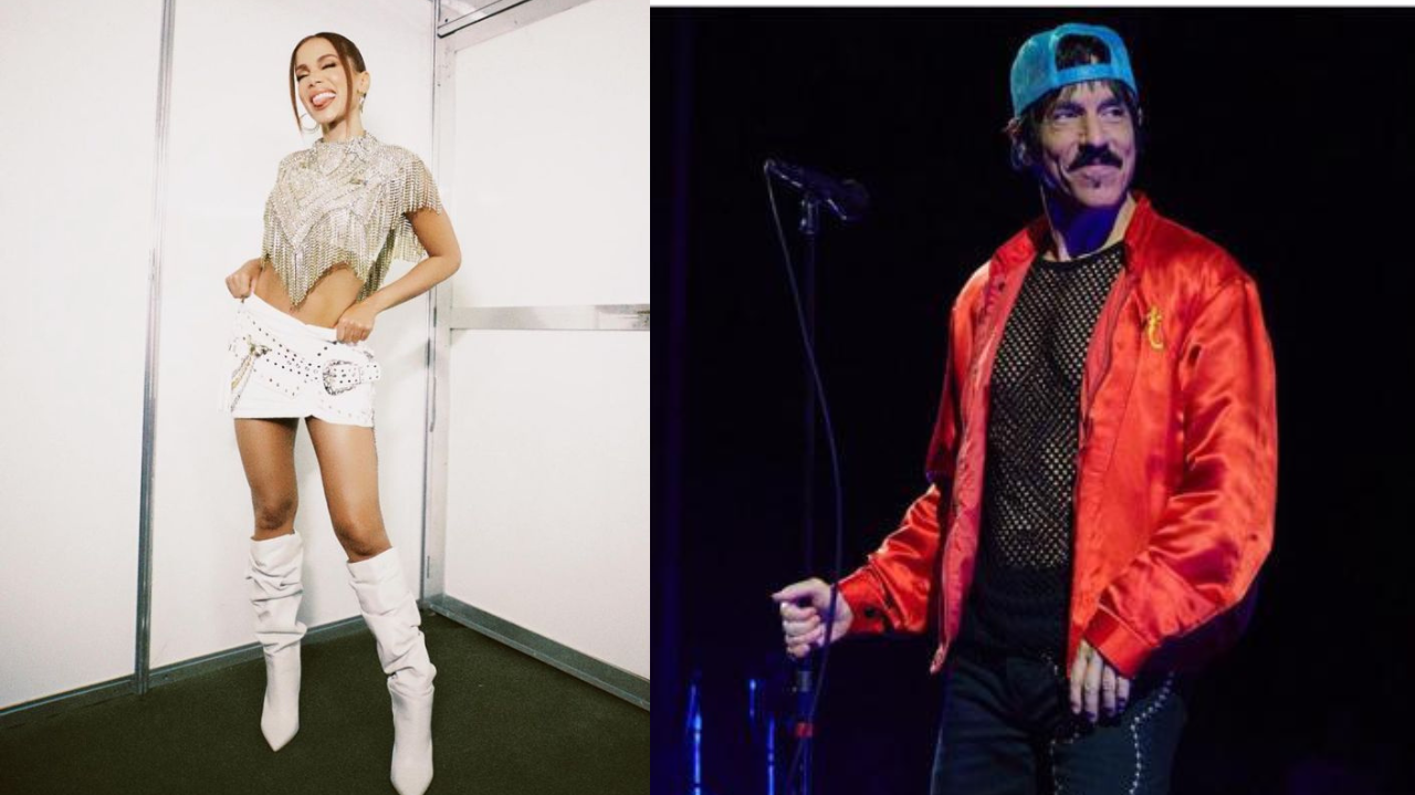 Anitta é fotografada ao lado de Anthony Kiedis, vocalista do Red Hot Chili Peppers  Lorena Bueri