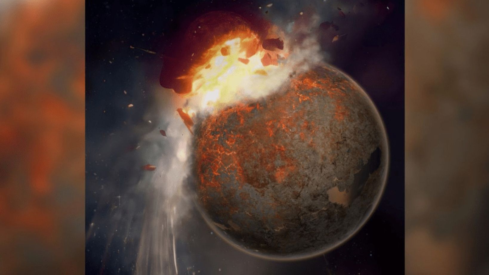 Cientistas afirmam terem encontrado restos de planeta que colidiu com a terra Lorena Bueri