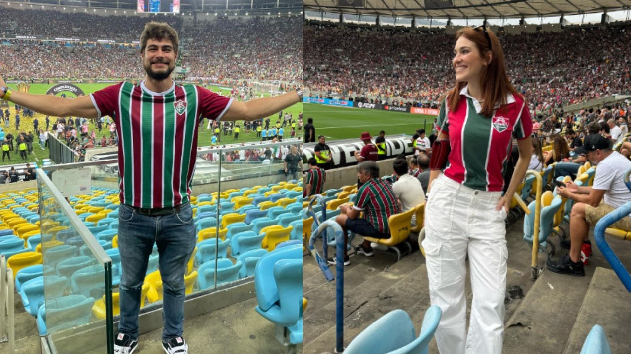 Famosos tricolores celebram vitória do Fluminense na Libertadores Lorena Bueri